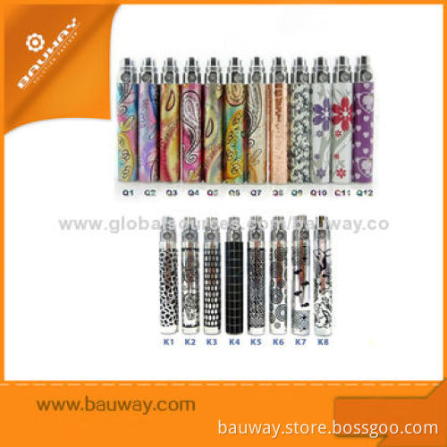 eGO K&Q E cig Batteries with 650/1,100mAh Capacity